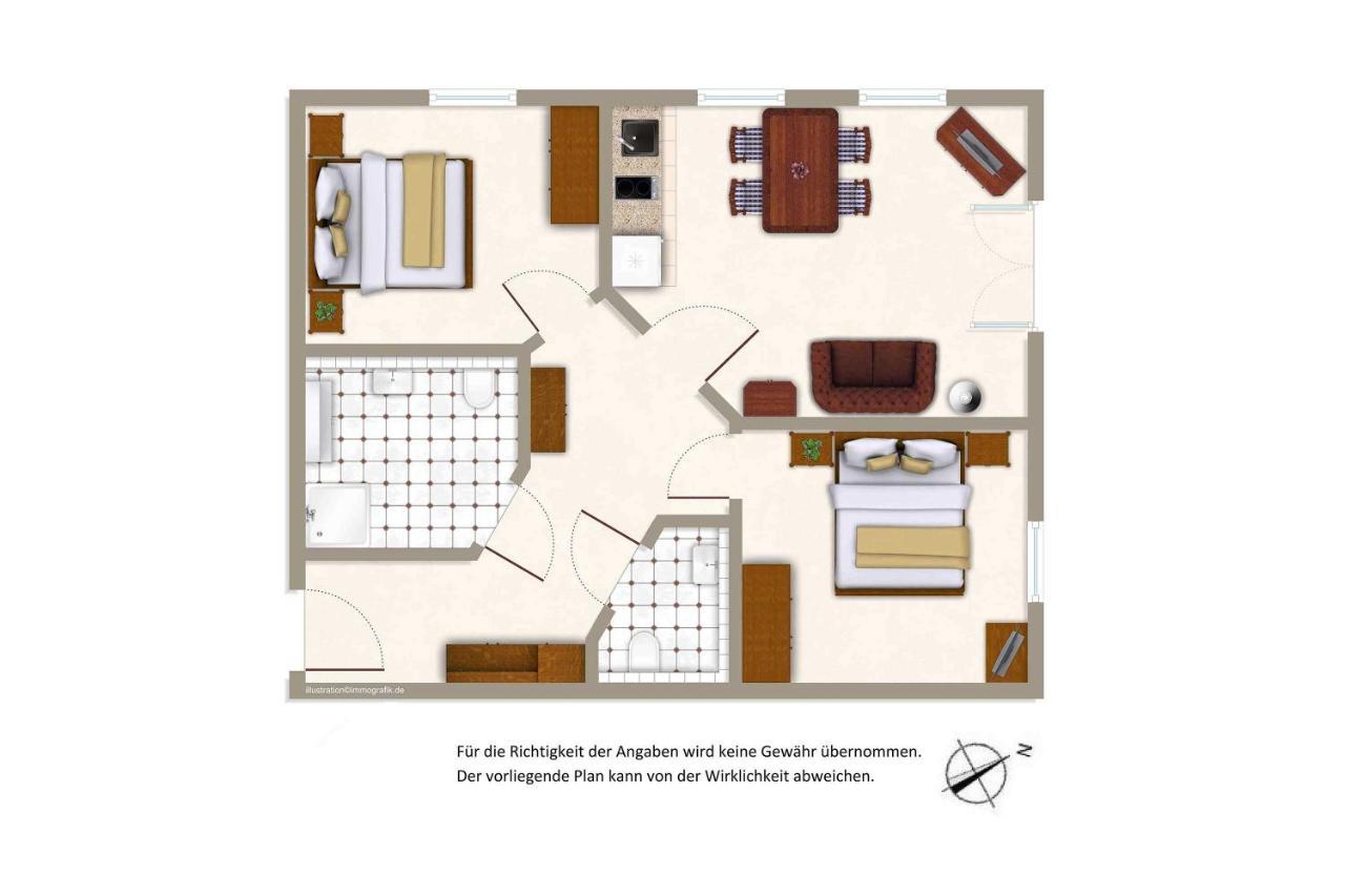 Villa Strandperle Whg 25 塞巴特黑灵斯多夫 外观 照片